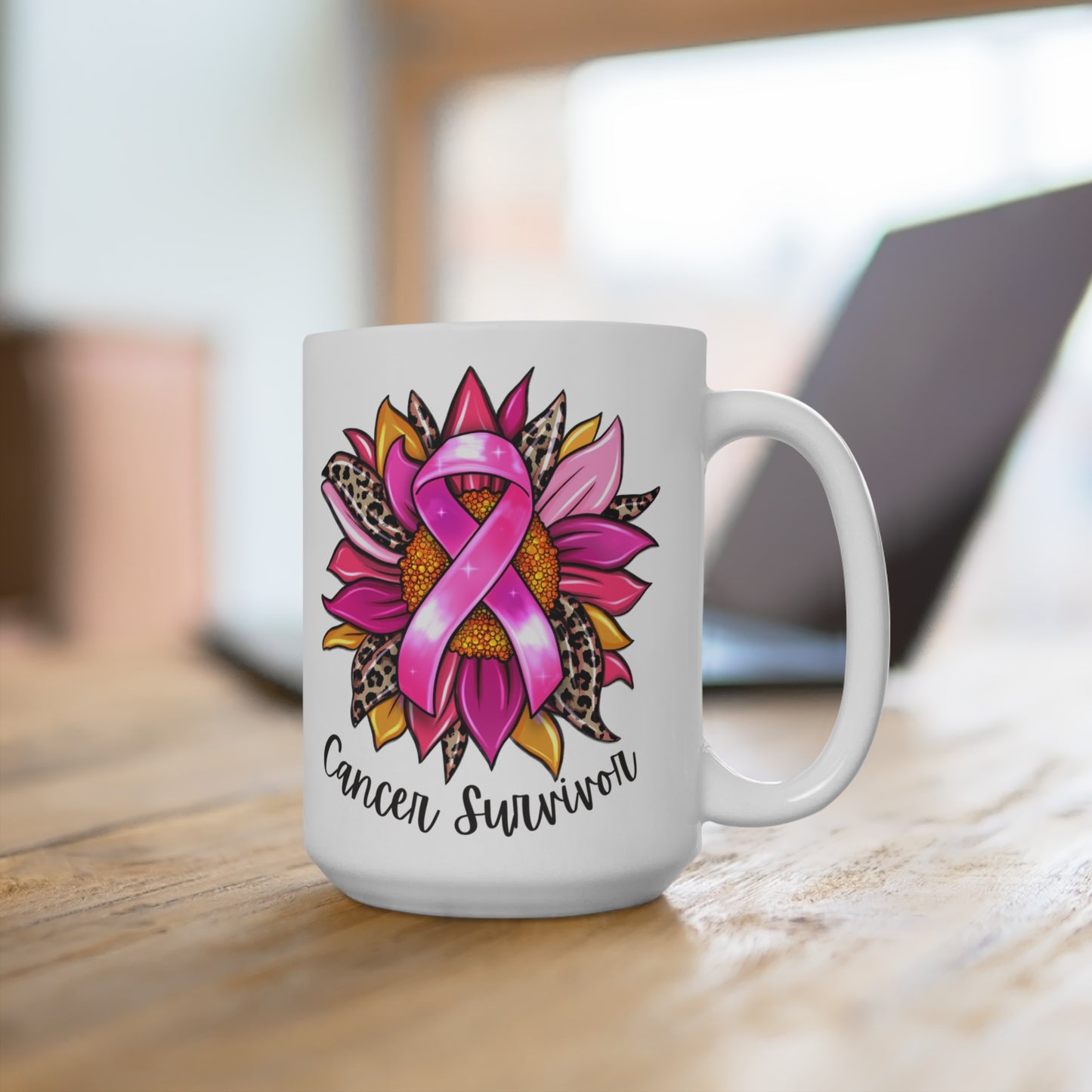 Customized Cancer Survivor Coffee Mug 15oz