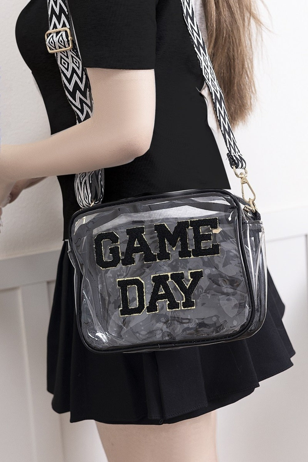 GAME DAY Transparent Crossbody Bag Stadium Approved