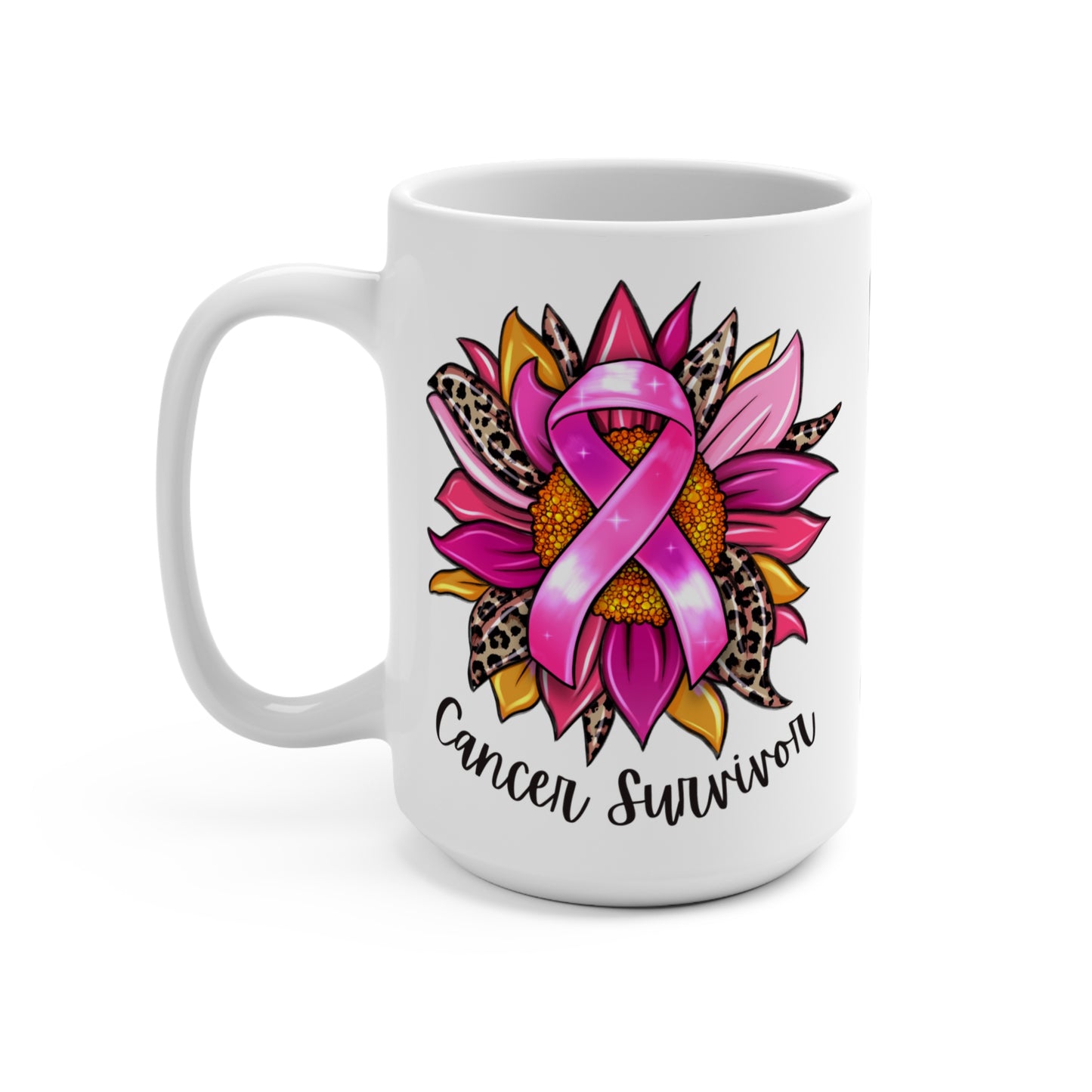 Customized Cancer Survivor Coffee Mug 15oz