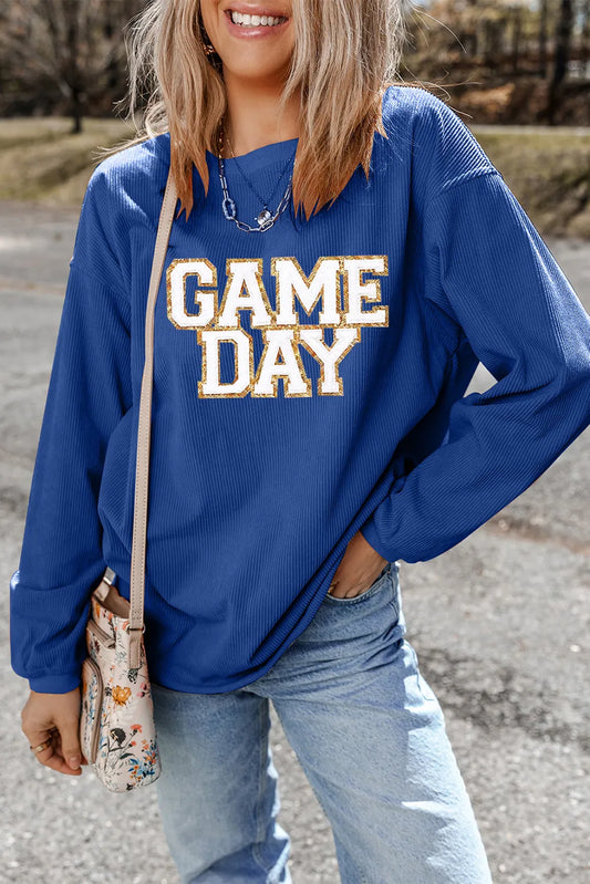 GAME DAY Blue Sweatshirt