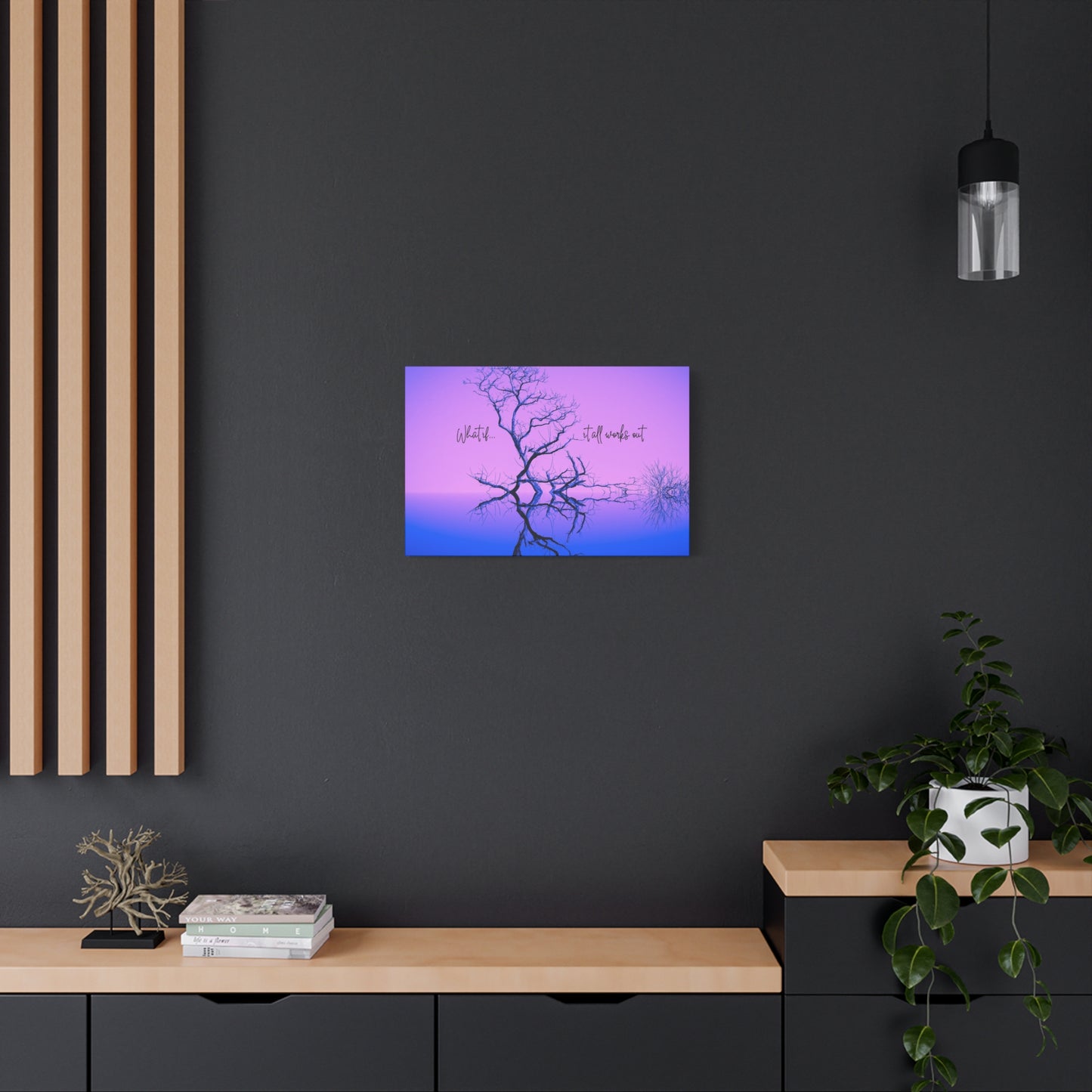 A Picture for Reflection and Inspiration:  Matte Canvas Wall Art