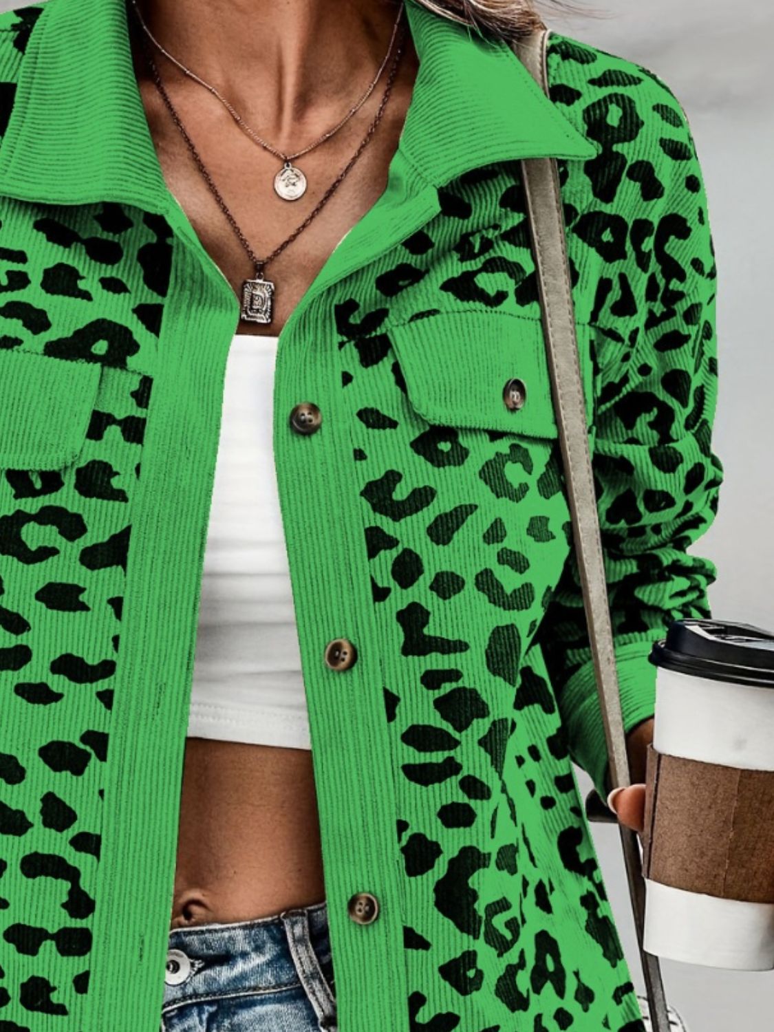 Leopard Long Sleeve Jacket