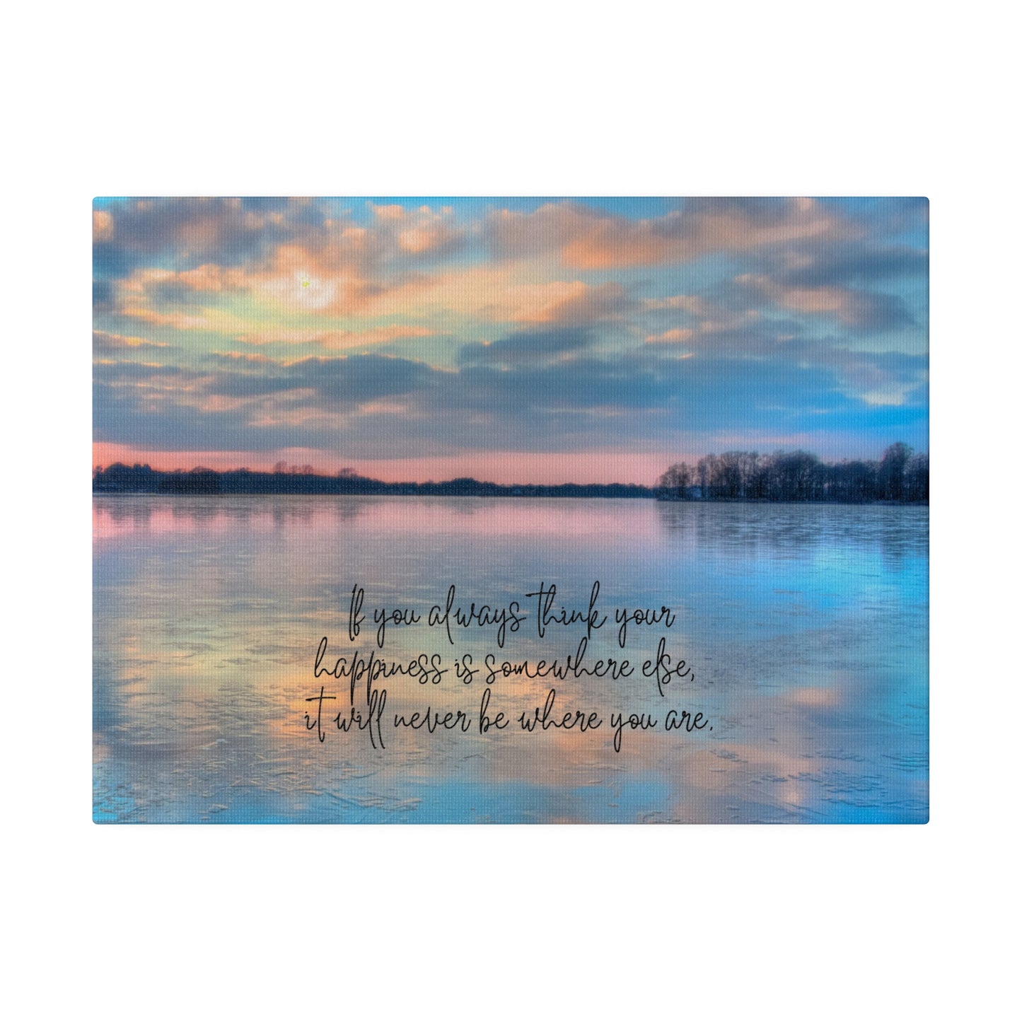 Beautiful Scenic Wall Art Canvas With Inspirational Message