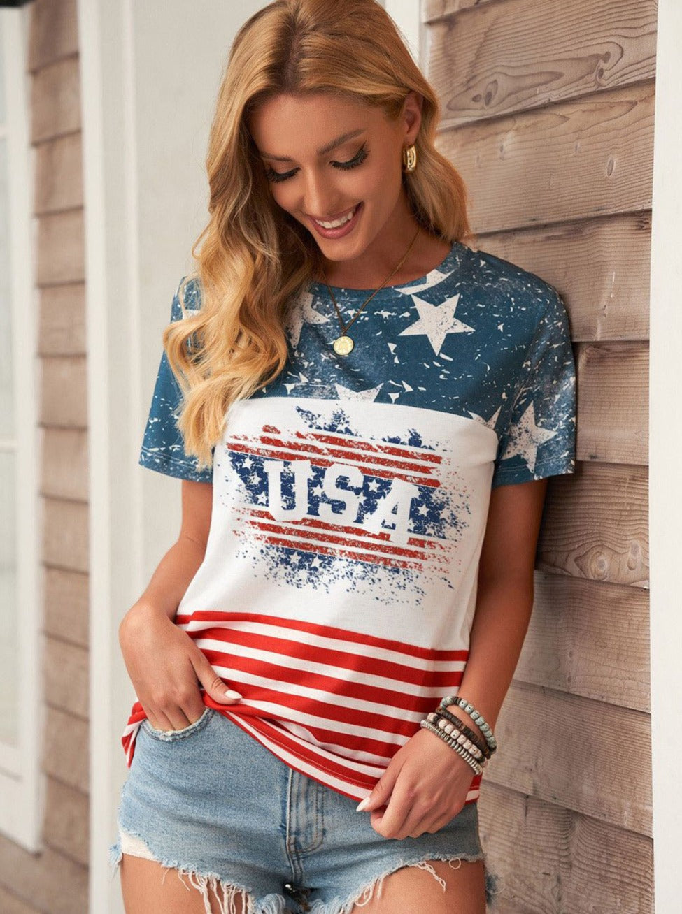 Bold Blocks & Celestial Charm: The Stars 'n' Stripes Tee