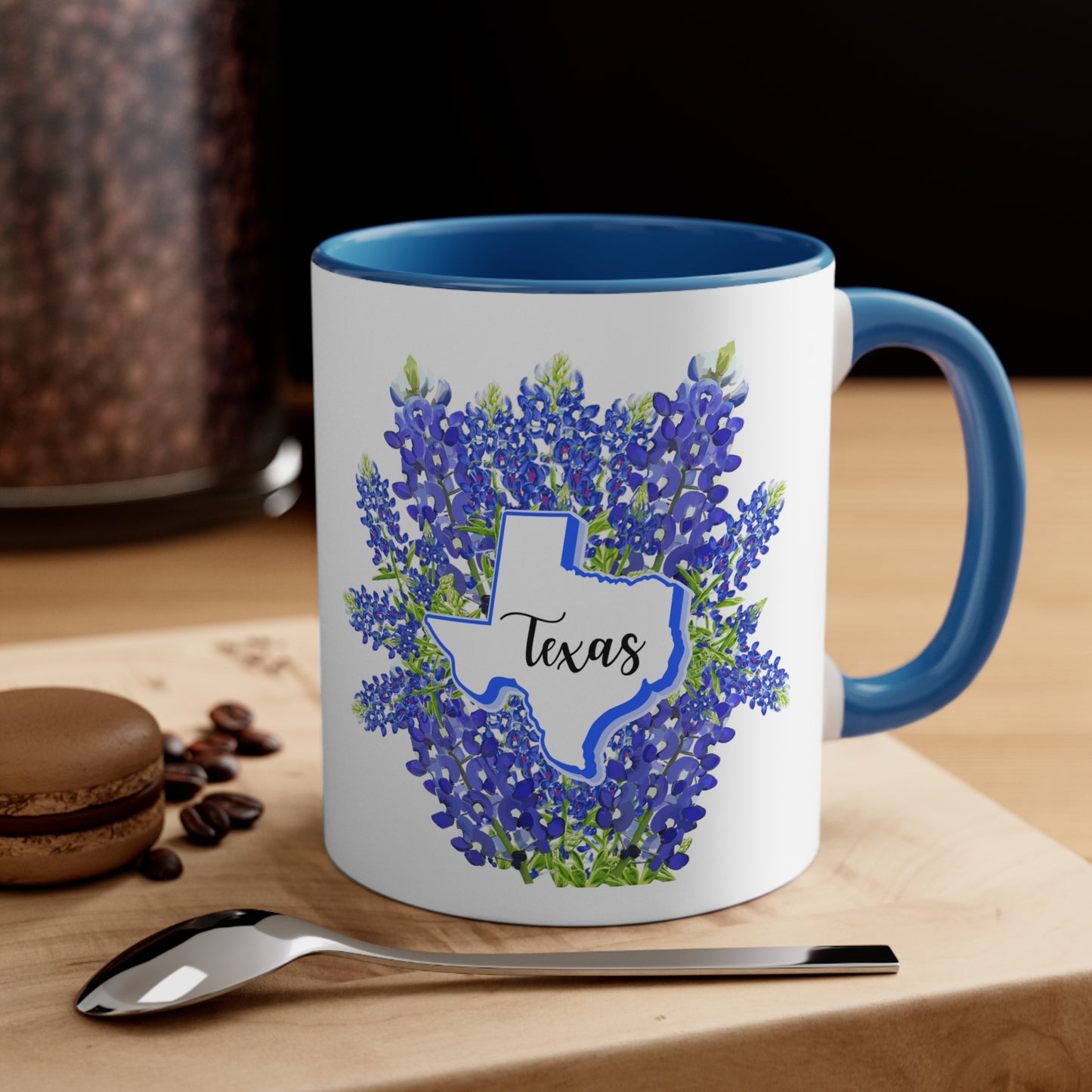 Texas Bluebonnet Coffee Mug, 11oz, Texas Bluebonnets, Texas Coffee Mug With Bluebonnets, Gift For Her, Western Mug, Coffee Cup, Gift for Mom