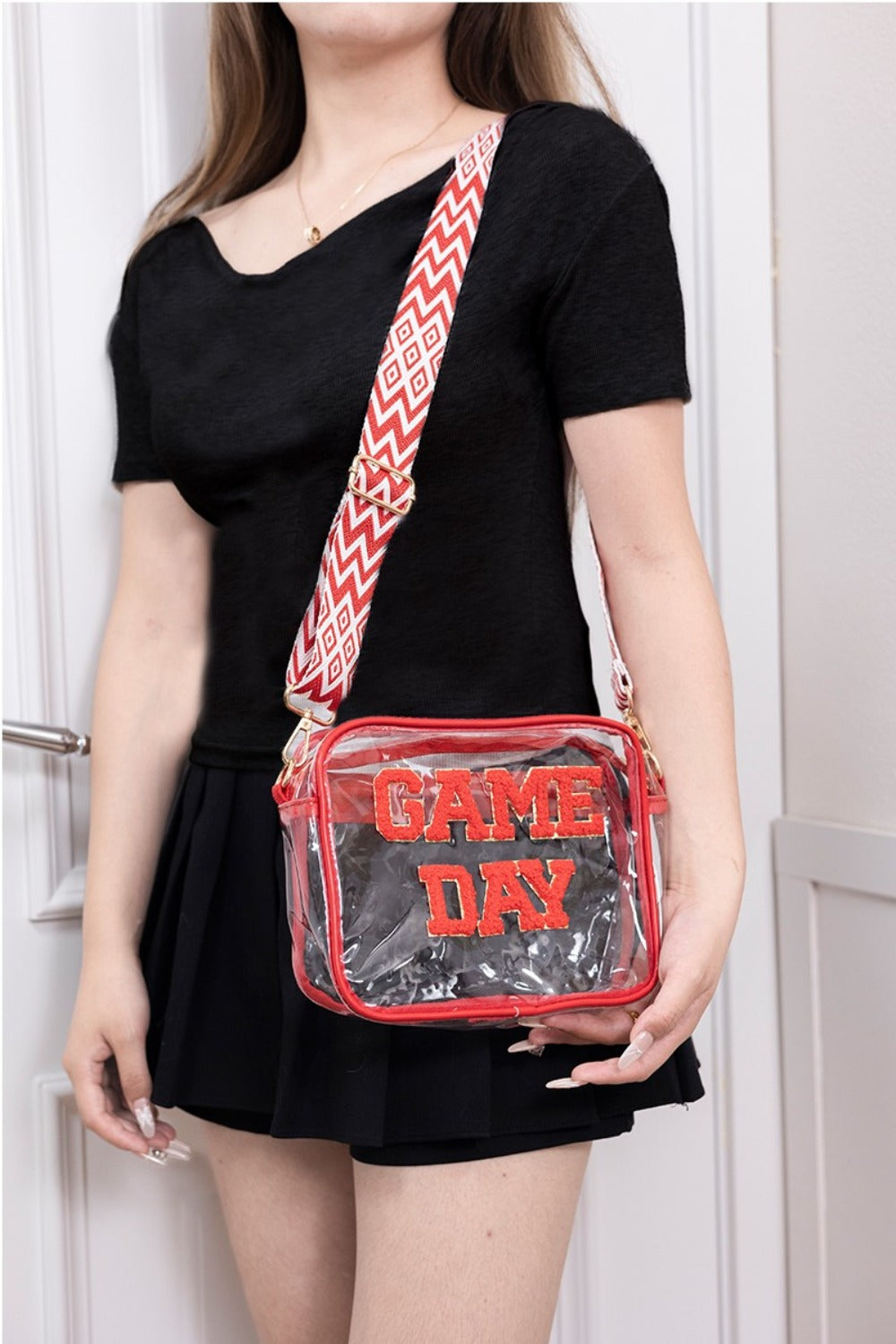 GAME DAY Transparent Crossbody Bag Stadium Approved