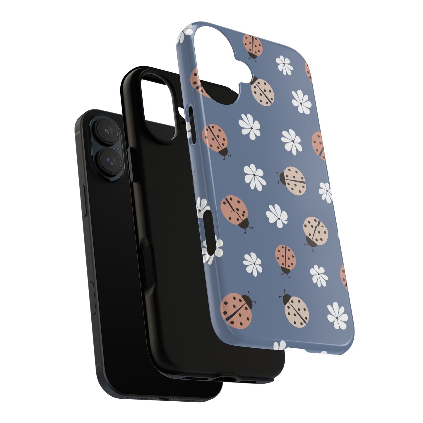 Lady Bugs and Floral Tough Case for IPhones 11 - 16