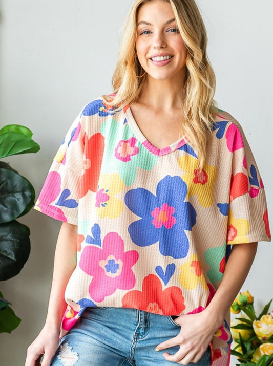 Fab Flowers: Full Size Floral Top