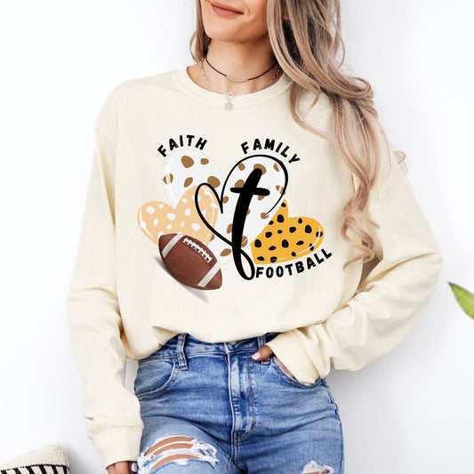 Faith Family Football:  Long Sleeve T-Shirt