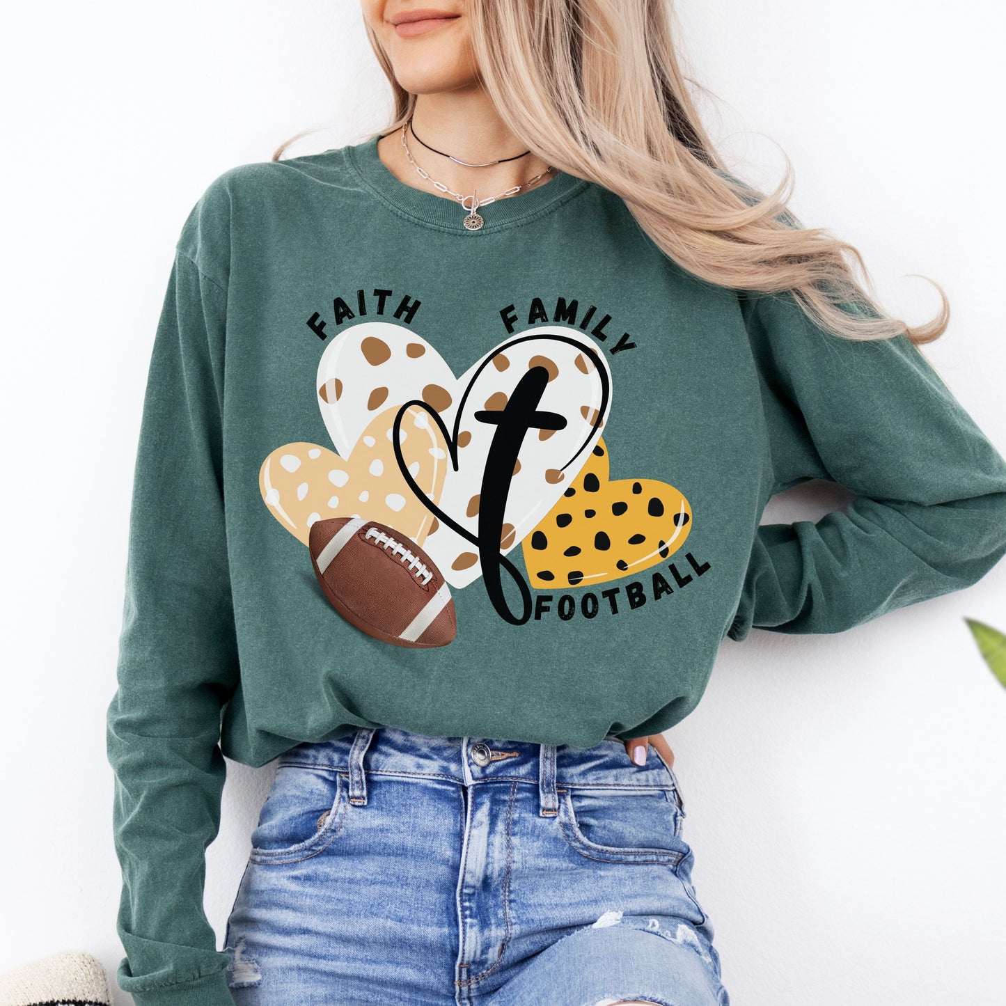 Faith Family Football:  Long Sleeve T-Shirt