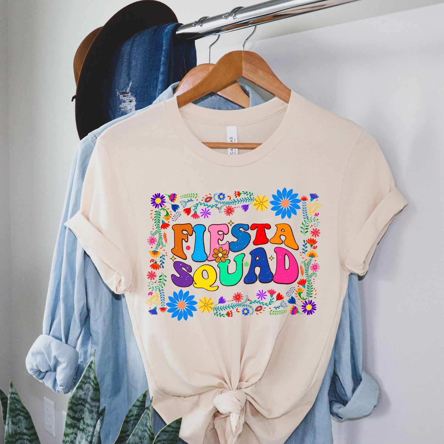 Fiesta Fun: Fiesta Squad Floral T-Shirt