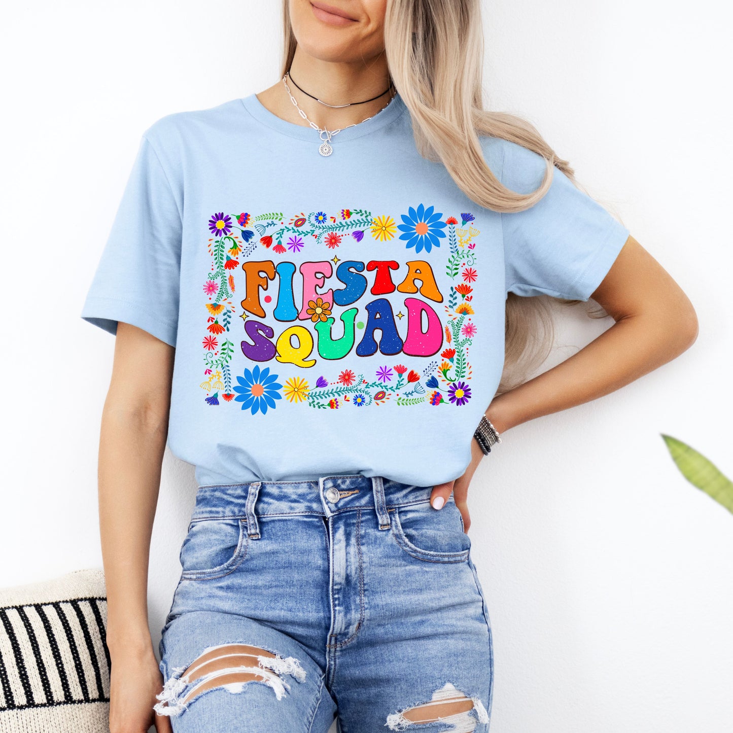 Fiesta Fun: Fiesta Squad Floral T-Shirt