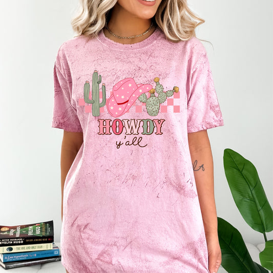 Howdy Y'all T-Shirt, Howdy T-Shirt With Cactus, Western T-Shirt, Howdy Shirt, Western Shirt, Howdy Y'all, Gifts For Her, Gift for Friend