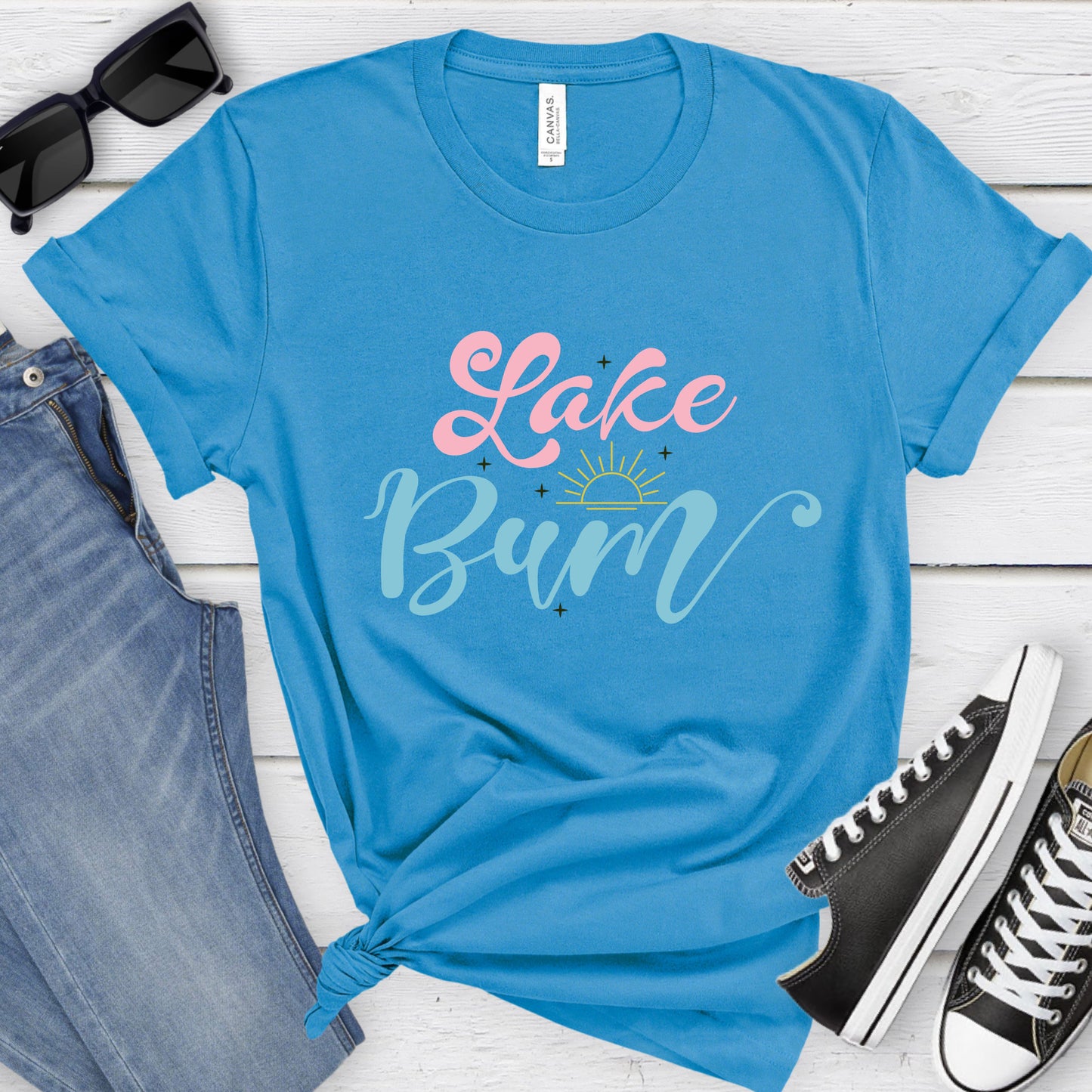Lake Bum Short Sleeve T-Shirt For Summer Fun