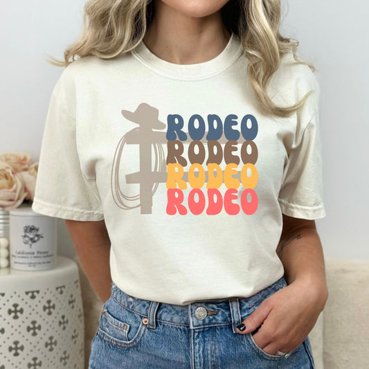 RODEO Garment-Dyed T-shirt, Western Tshirt, Gifts for Her, Rodeo Shirt, Tshirt for Rodeo, Cowgirl Tshirt, Western Shirt, Shirt for Rodeo
