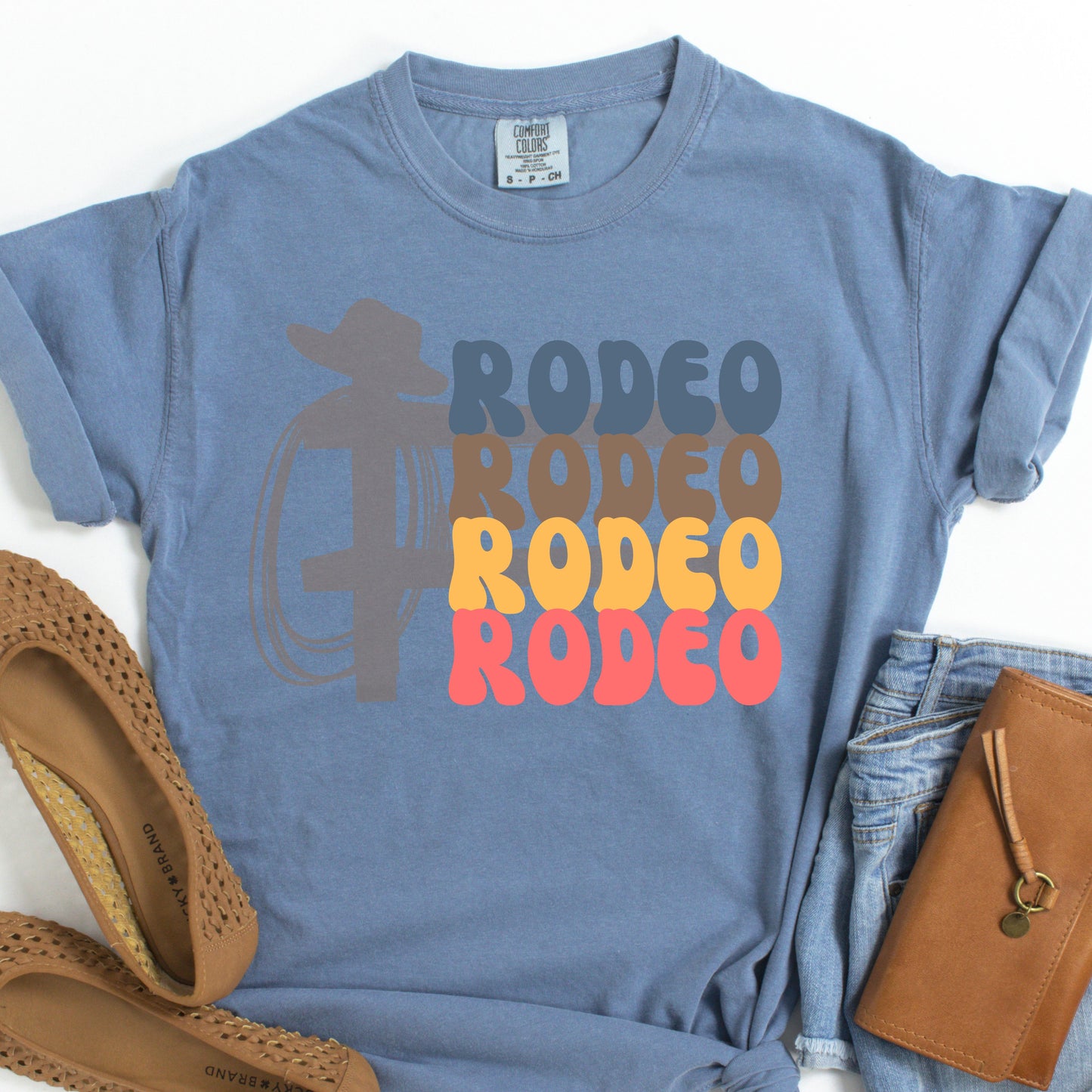 RODEO Garment-Dyed T-shirt, Western Tshirt, Gifts for Her, Rodeo Shirt, Tshirt for Rodeo, Cowgirl Tshirt, Western Shirt, Shirt for Rodeo