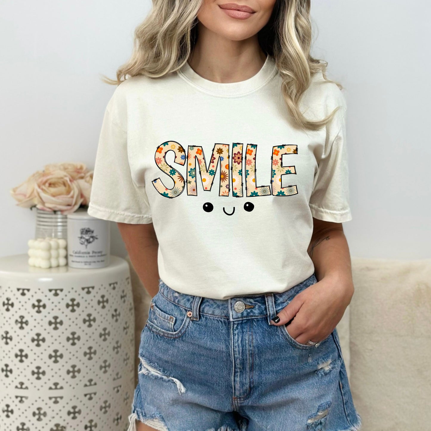 SMILE:  Comfort Colors Inspiration T-Shirt