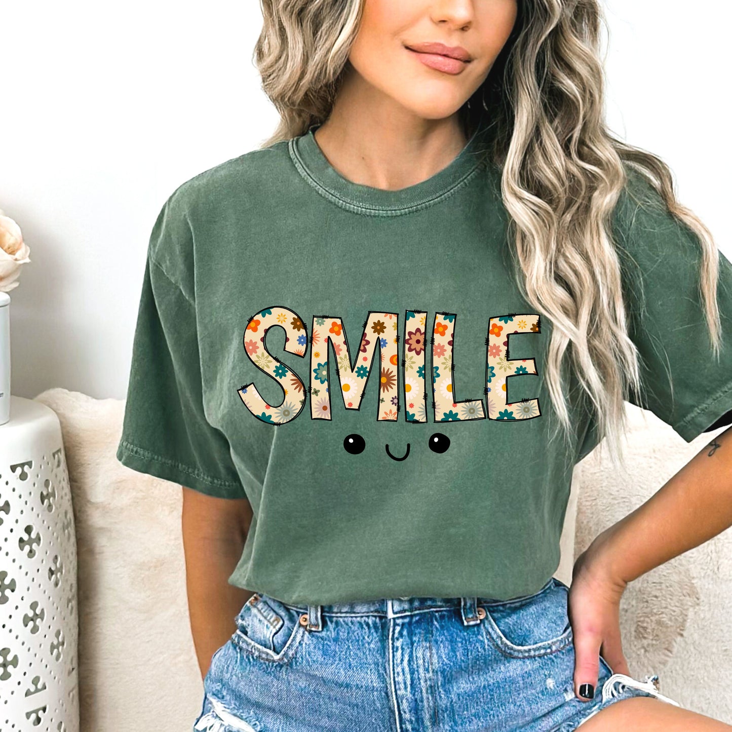 SMILE:  Comfort Colors Inspiration T-Shirt