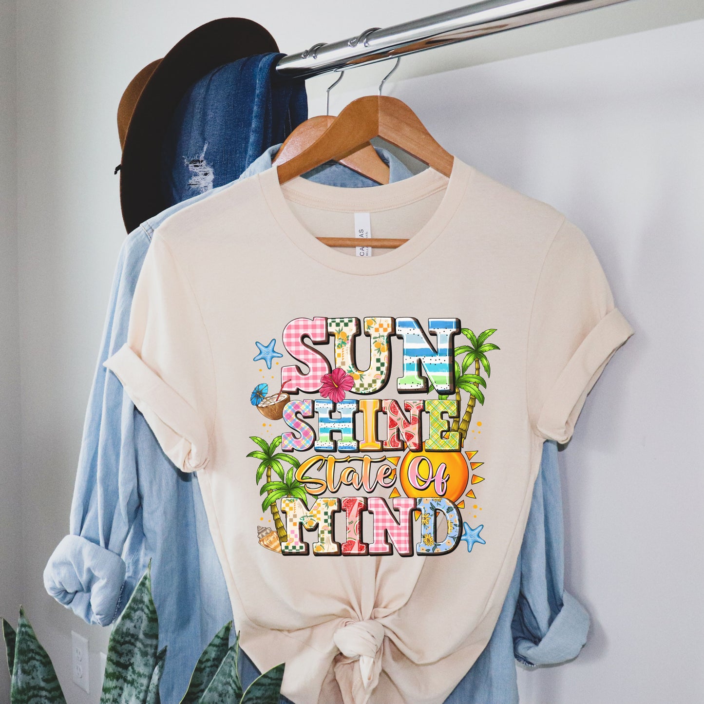 Sunshine State of Mind Short Sleeve Summer T-Shirt