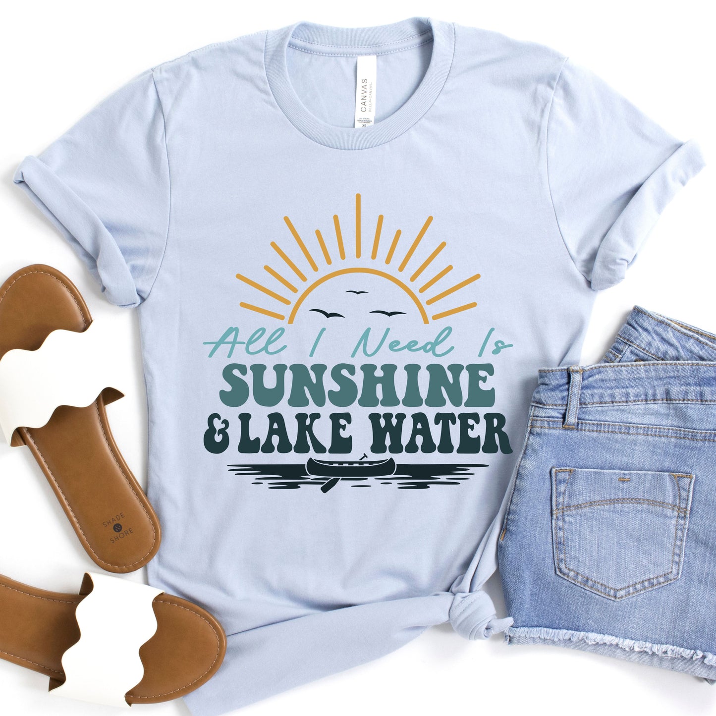 All I Need is Sunshine & Lake Water Jersey Short Sleeve Tee