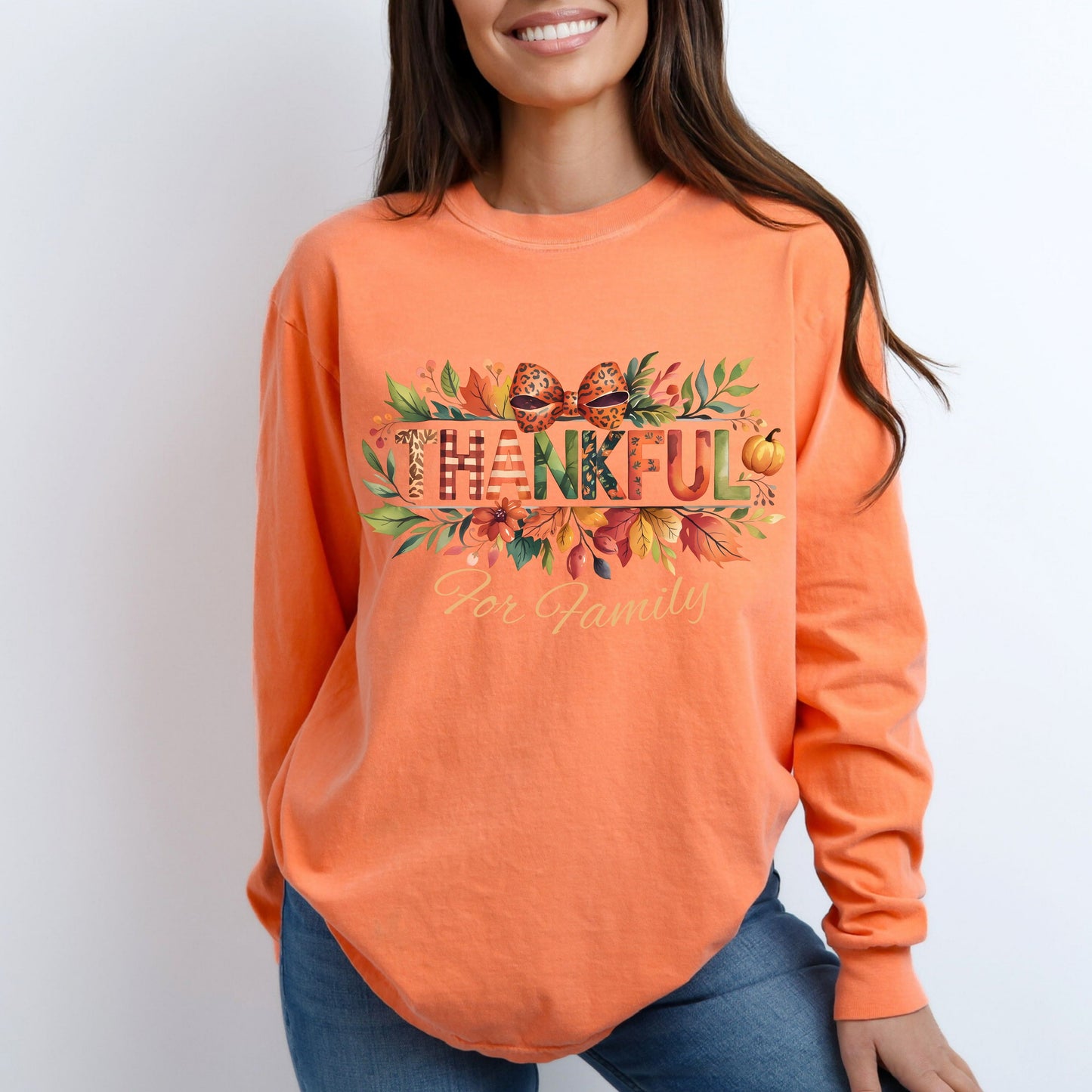 Thankful For Family Long Sleeve T-shirt