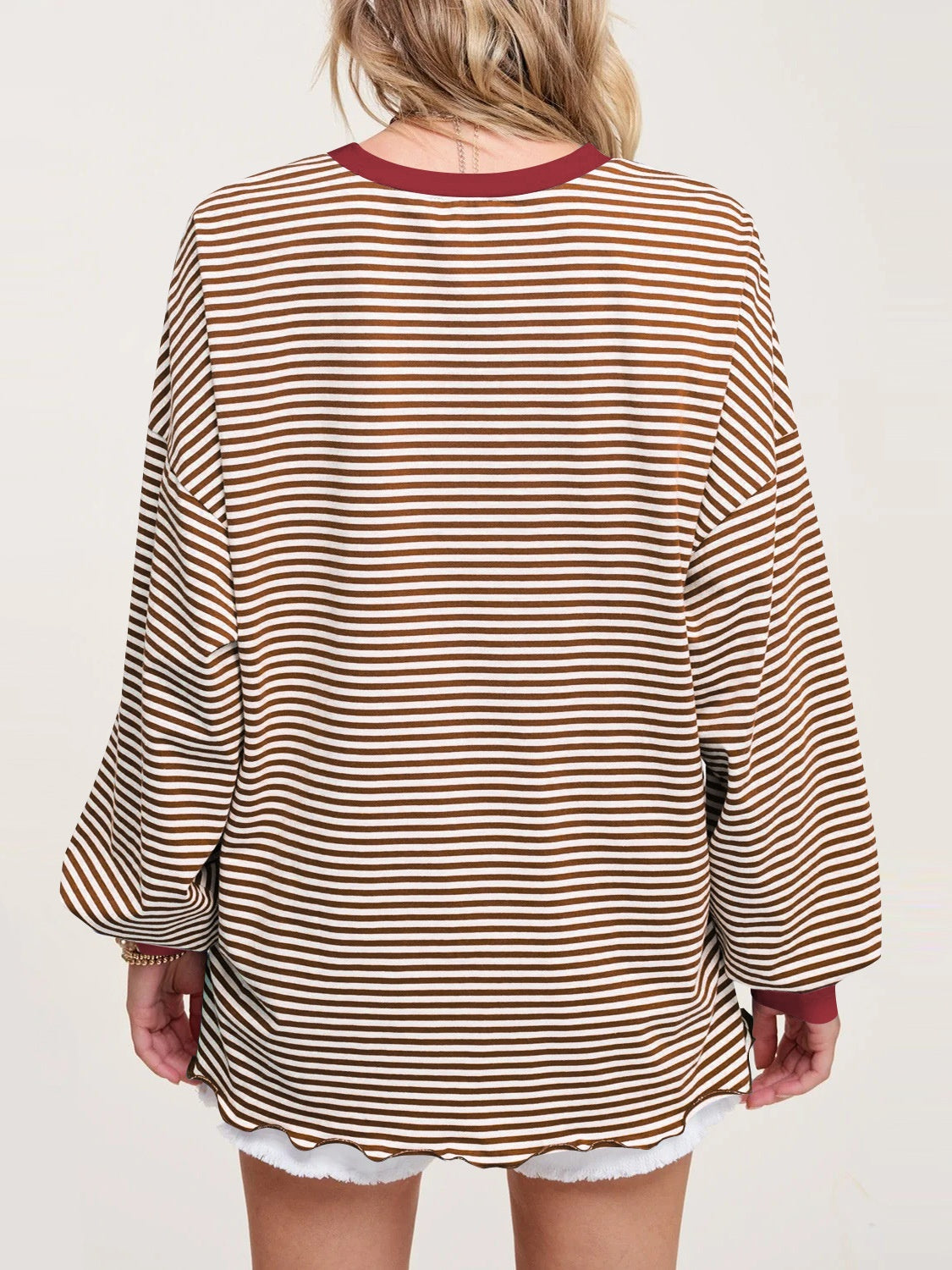 Striped Long Sleeve Sweatshirt