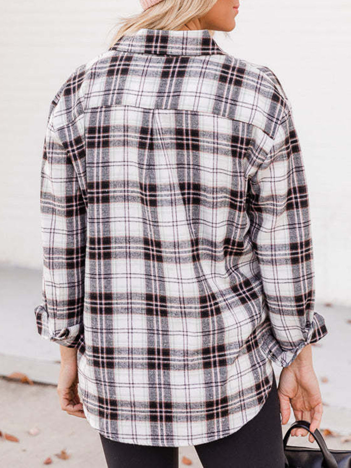 Plaid Button Down Long Sleeve Shirt