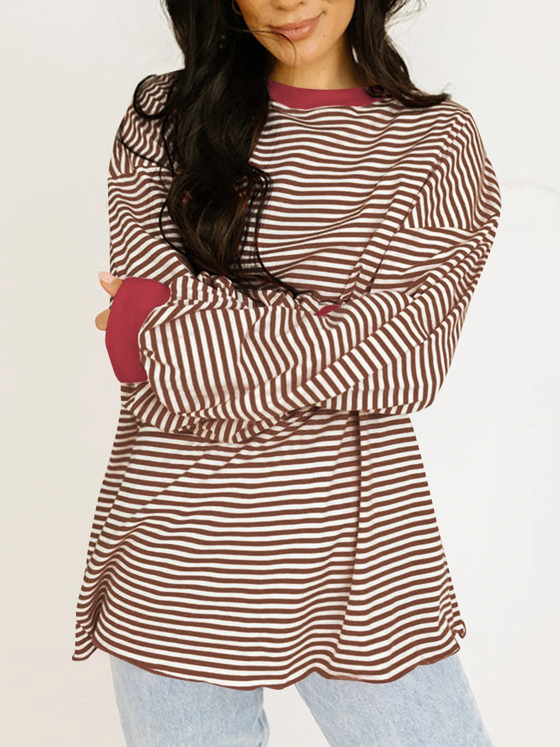 Striped Long Sleeve Sweatshirt