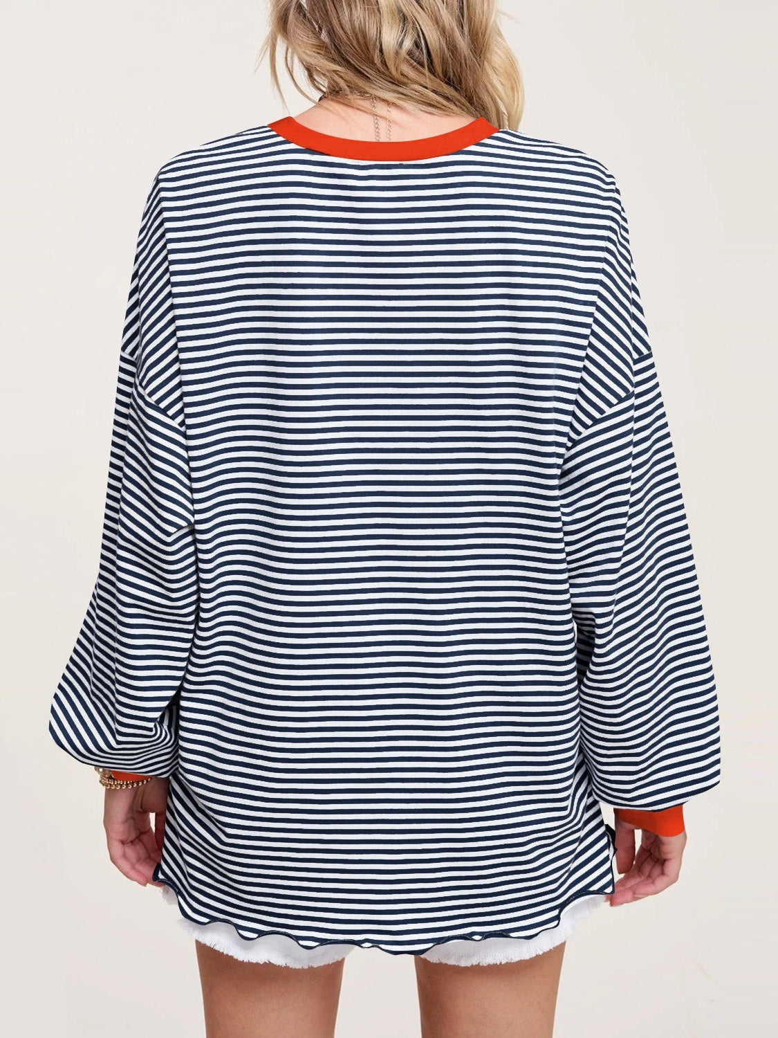 Striped Long Sleeve Sweatshirt