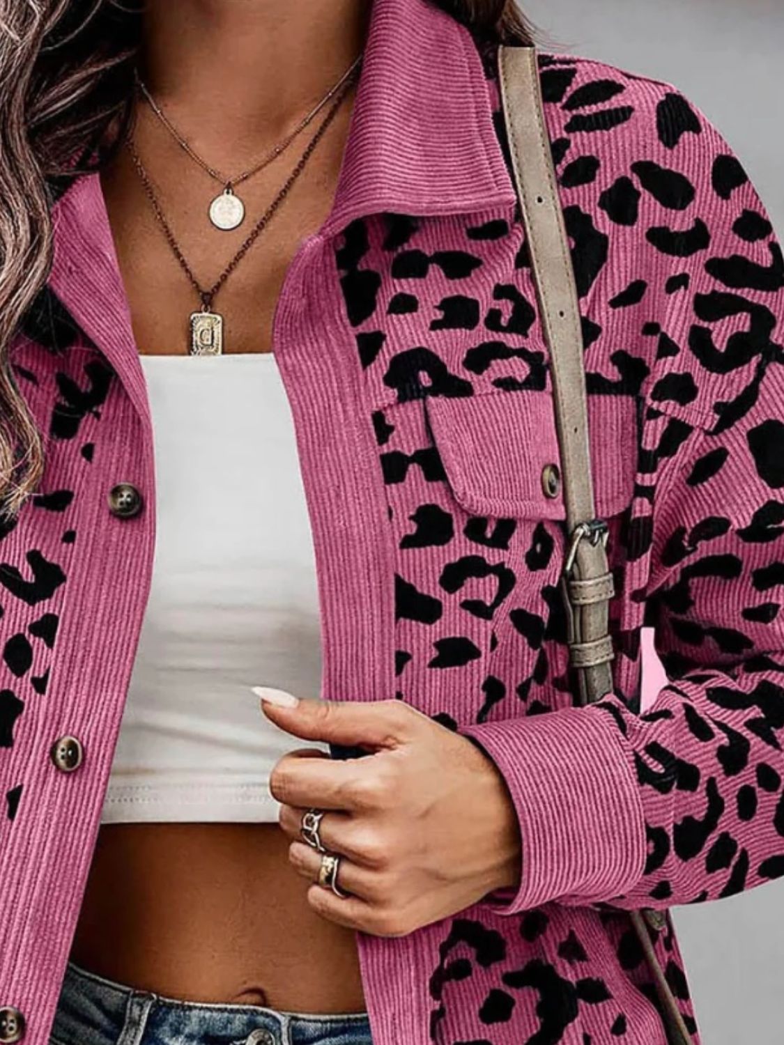 Leopard Long Sleeve Jacket