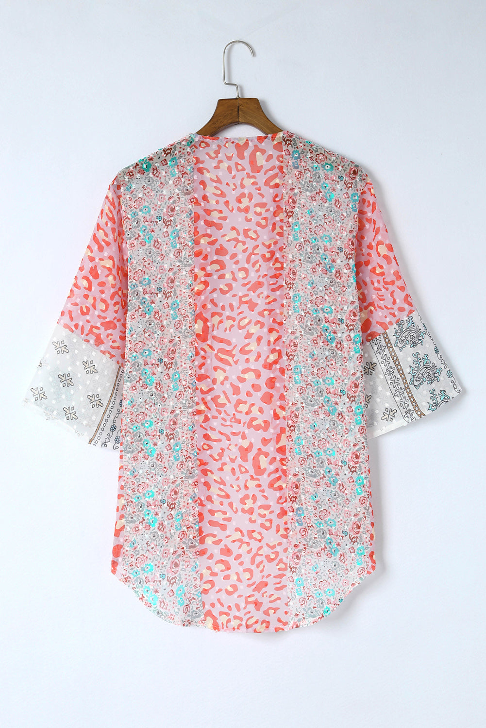 Swiss Dot:  Printed Open Front Cover Up