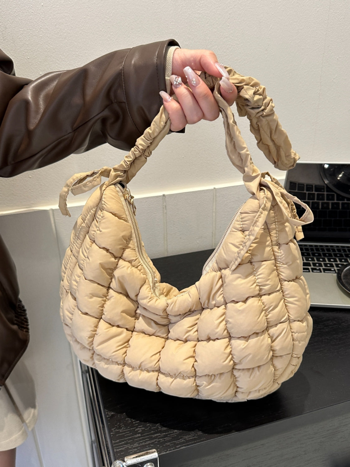 Quilted Bubble Shoulder Bag