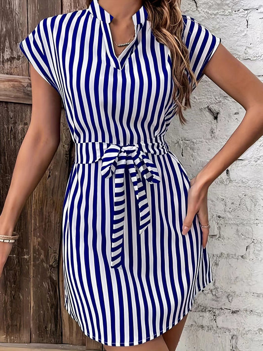 Summer Stripes: Mini Dress With Tie