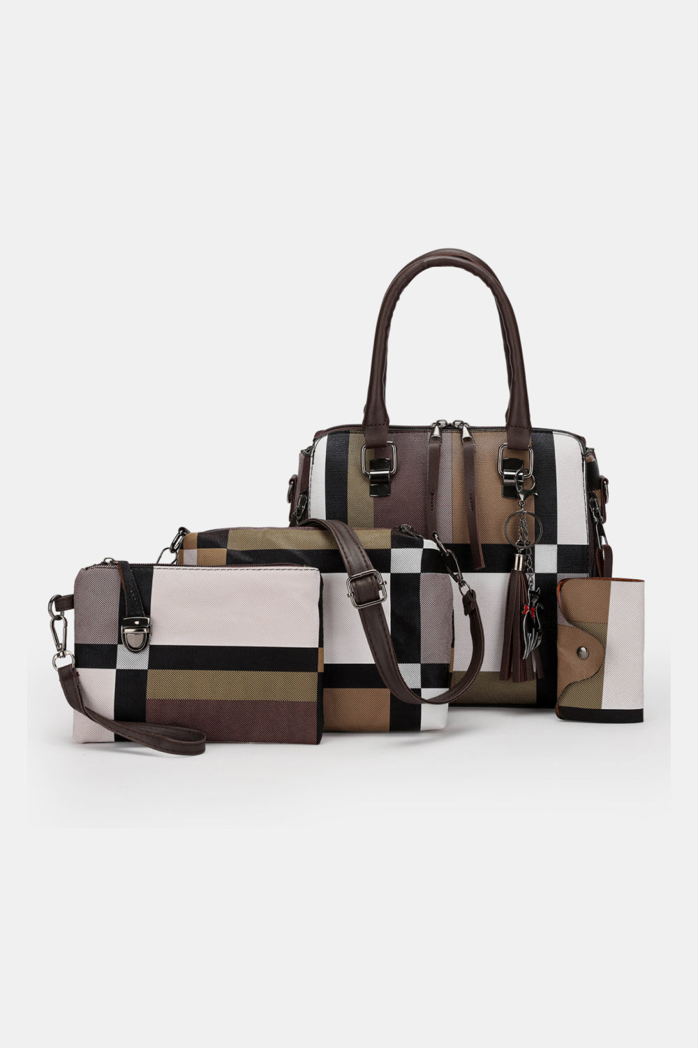 Multi-Color Bag:  PU Leather Bag Set Available in Several Color Options