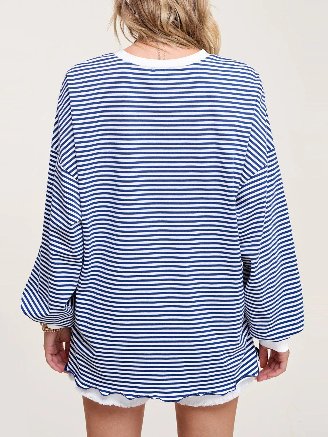 Striped Long Sleeve Sweatshirt