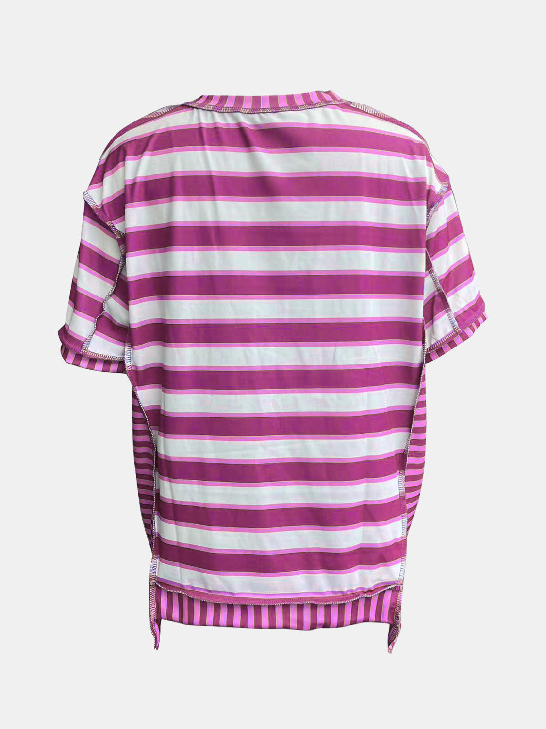 Contrast Stripes:  Great T-Shirt in Several Color Choices