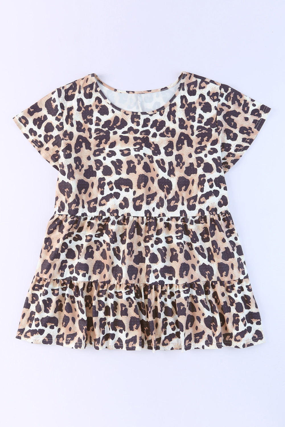 PLUS SIZE Leopard Print Blouse