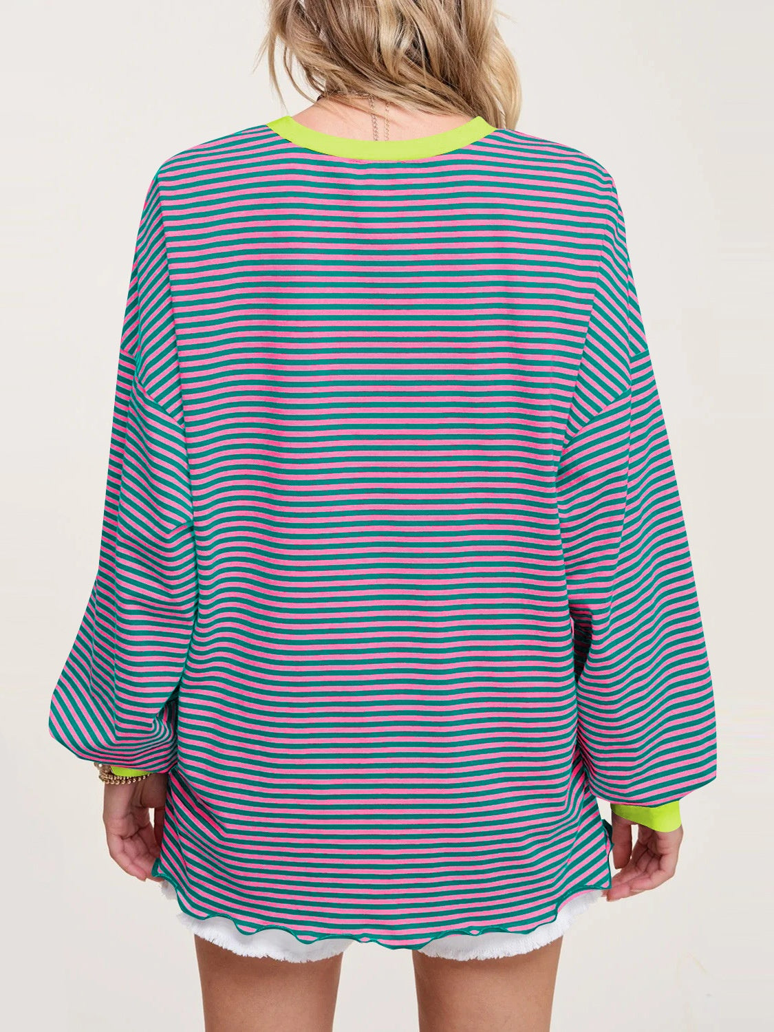 Striped Long Sleeve Sweatshirt