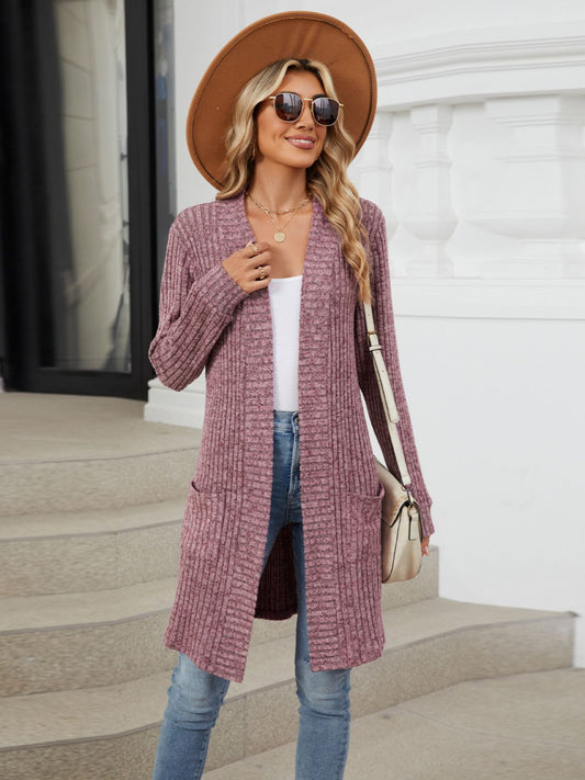 Long Open Front Cardigan