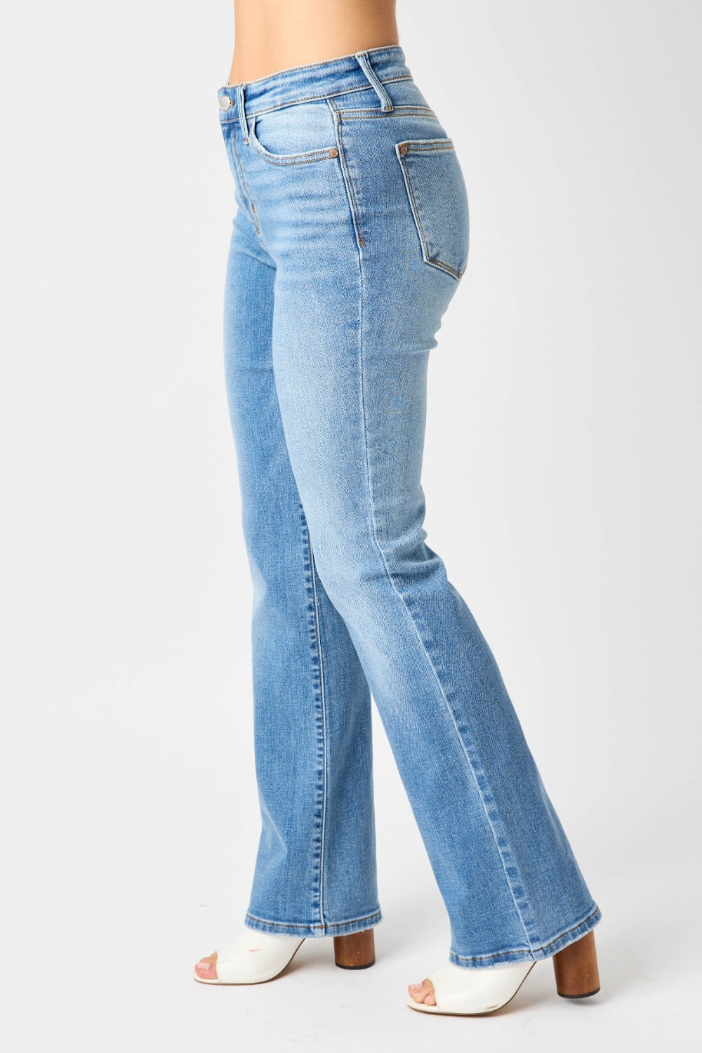 Judy Blue:  Full Size High Waist Straight Jeans