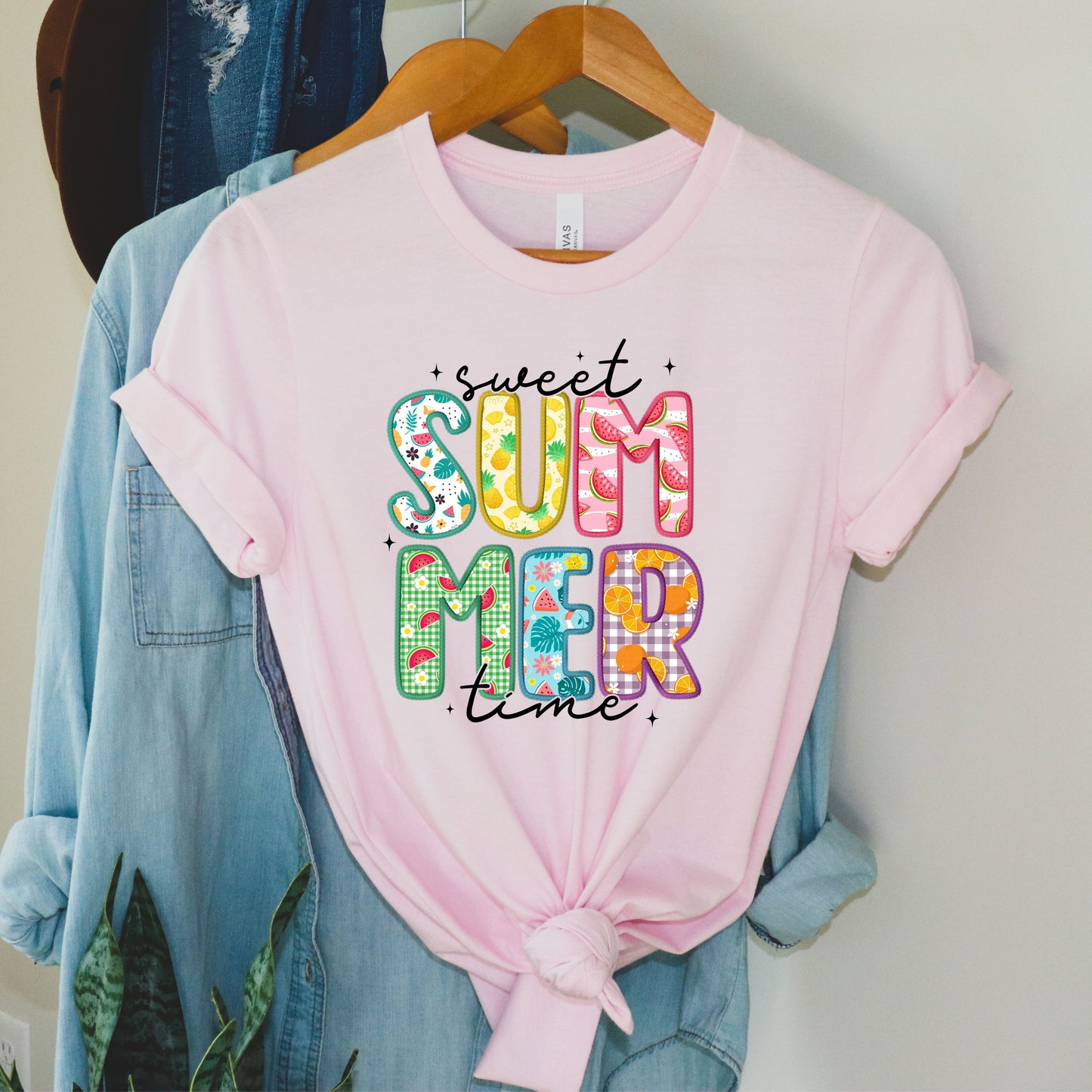 Sweet Summertime:  Short Sleeve T-Shirt With Summer Designs