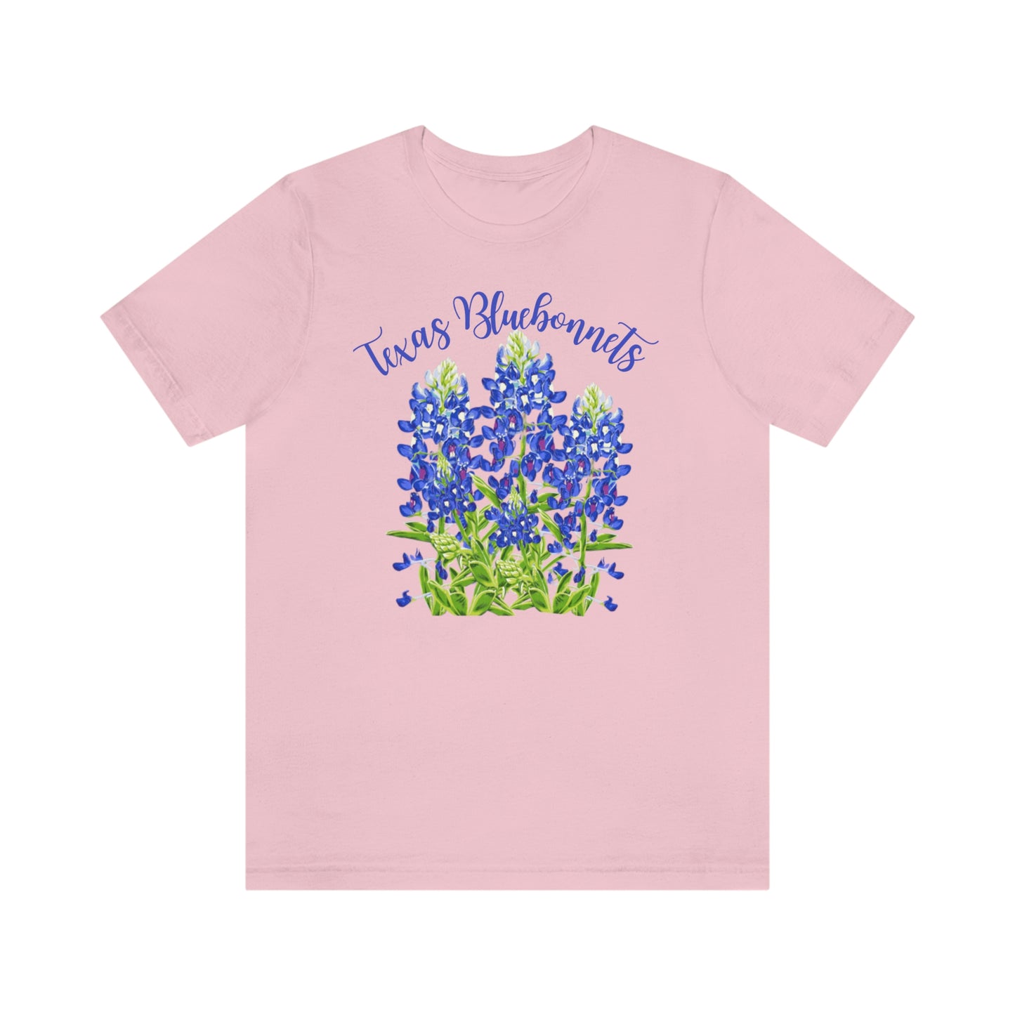 Texas Bluebonnets on Bella Canvas T-shirt, Texas Bluebonnets, Colorful Texas Tshirt, Gifts For Her, Texas Gifts, Flower Tshirt, Tshirt