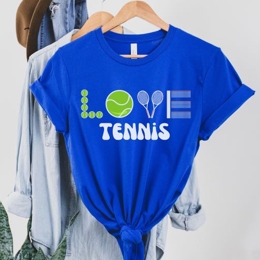 Love Tennis Jersey Short Sleeve Tee, Tennis Tshirt, Sports Tshirt, Tennis Shirt, Tennis Gift, Gifts For Her, Gifts For Mom, Tennis